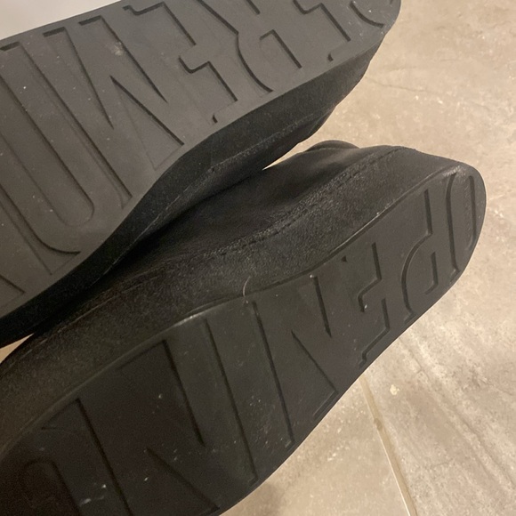 Opening Ceremony Black Leather Cici Slip On Platform Shoes Size 39 - Picture 9 of 9